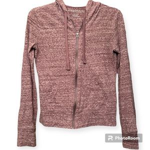 Aeropostale Zip-Up Hoodie in Heather Purple